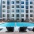 swimming pool with tanning shelf