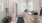 a bathroom with a glassed, walk-in shower