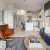 living room open to kitchen