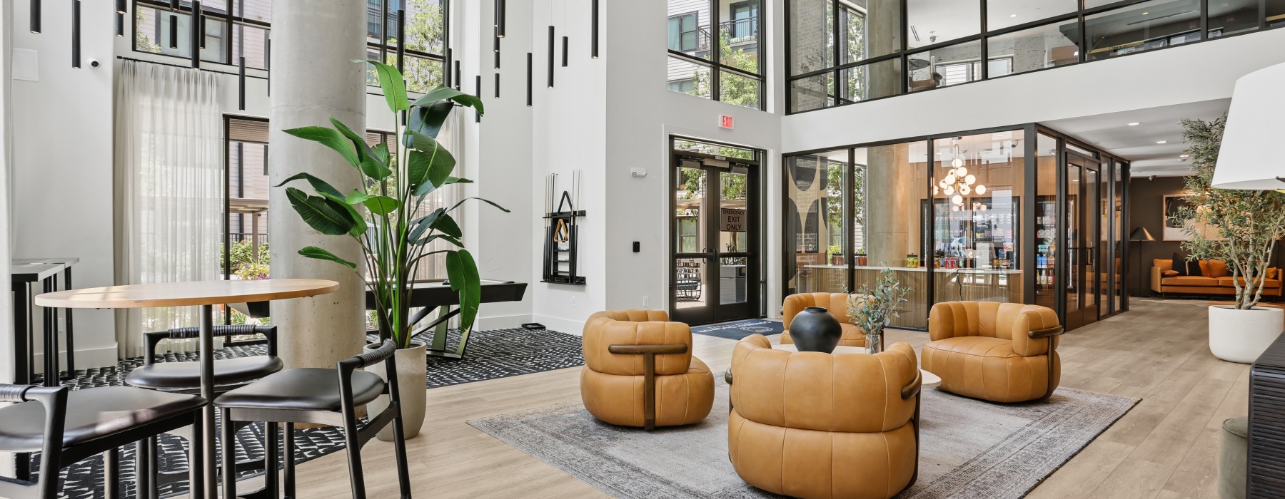 Connect Decatur apartment community clubroom in Decatur, Georgia 