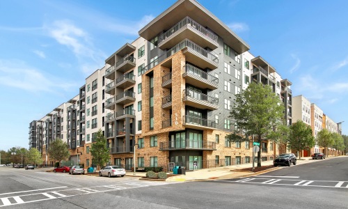 Leasing center exterior at Connect Decatur apartments in Decatur, GA